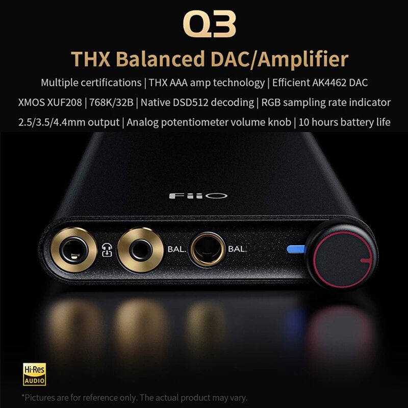 Chip THX Balanced USB DAC Amplifier AMP XMOS XUF208 PCM768K DSD512 Decoding 2.5/3.5/4.4mm Output for Androi Phone