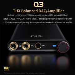 Chip THX Balanced USB DAC Amplifier AMP XMOS XUF208 PCM768K DSD512 Decoding 2.5/3.5/4.4mm Output for Androi Phone