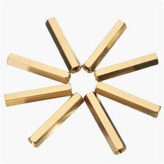 25 pcs M3 Female Thread Hexagon Isolation Column Brass Standoff Spacer