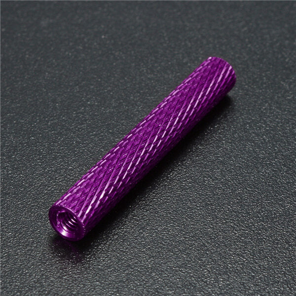 M3AS16 50Pcs M3 30mm Knurled Standoff Bolt Aluminum Alloy 6061 Anodized Spacer Multicolor