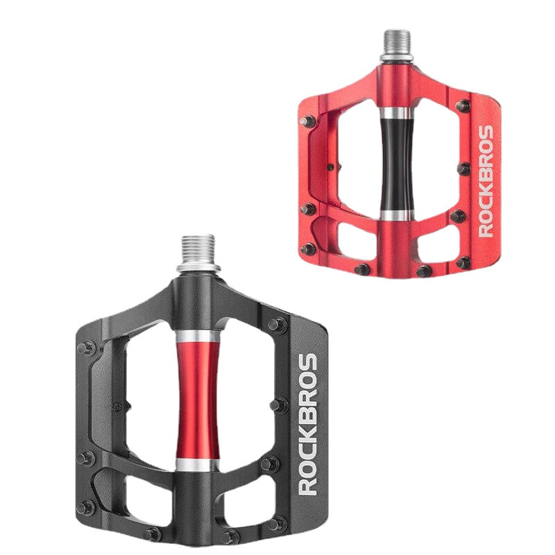 Bike Pedals Flat Aluminum 9/16" Non-Slip Sealed Bearing Cleats Alloy