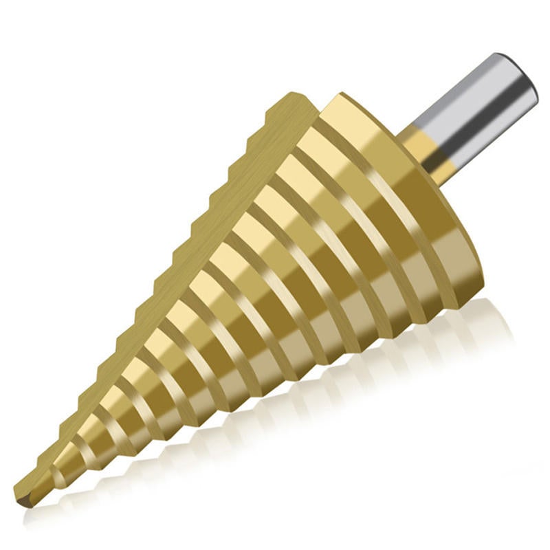 4-42mm HSS Titanium Coated Step Drill Bit 14 Step Hole Drilling Power Tool for Metal Wood
