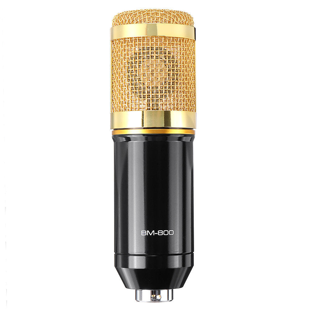 Condenser Microphone Kit Pro Studio Audio Recording Mic for Live Broadcast Mobile Phone PC Computer with Stand Shock Mount