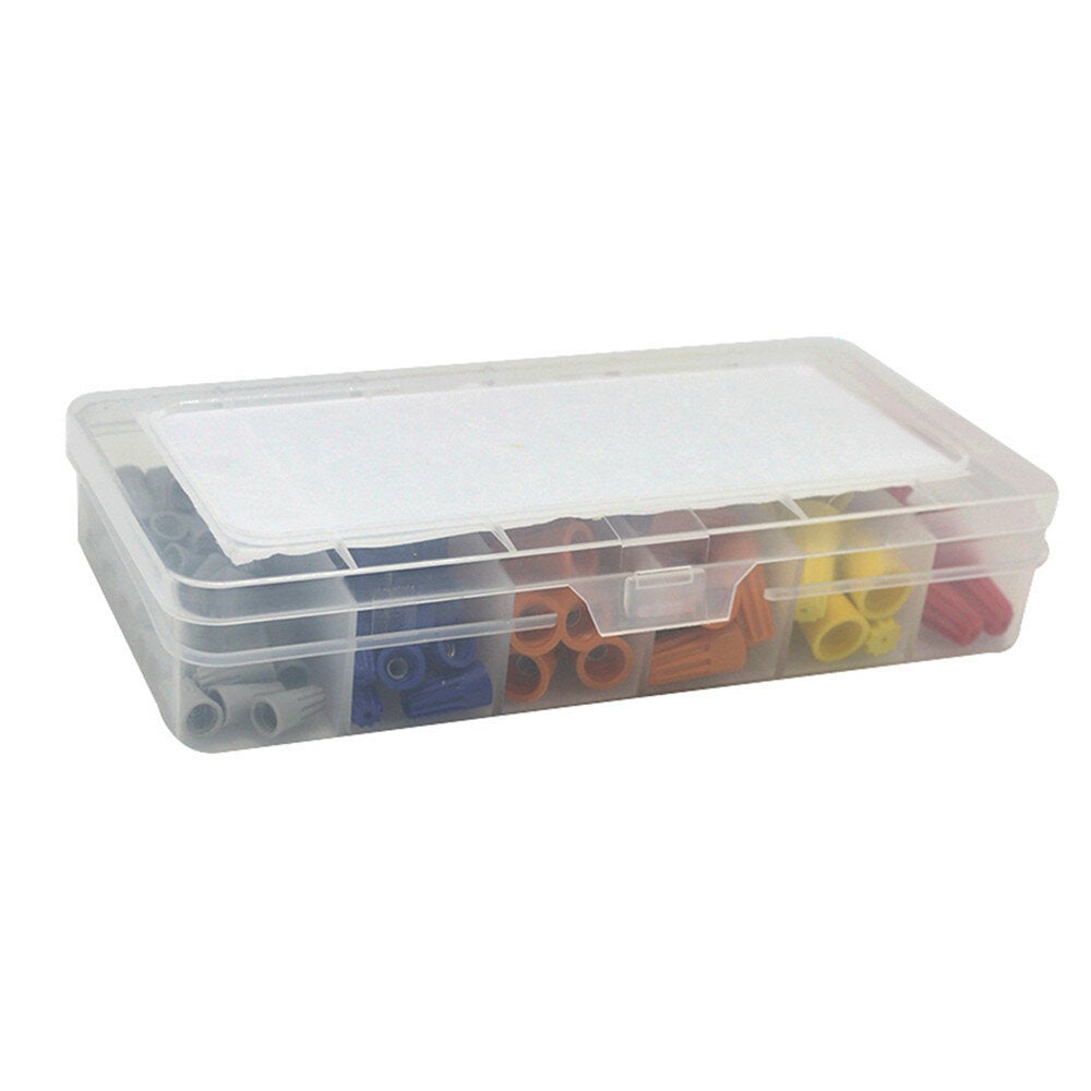 158pcs Wire Connector Terminal Twist Electrical Nut Spring Cap Assortment Set Kit