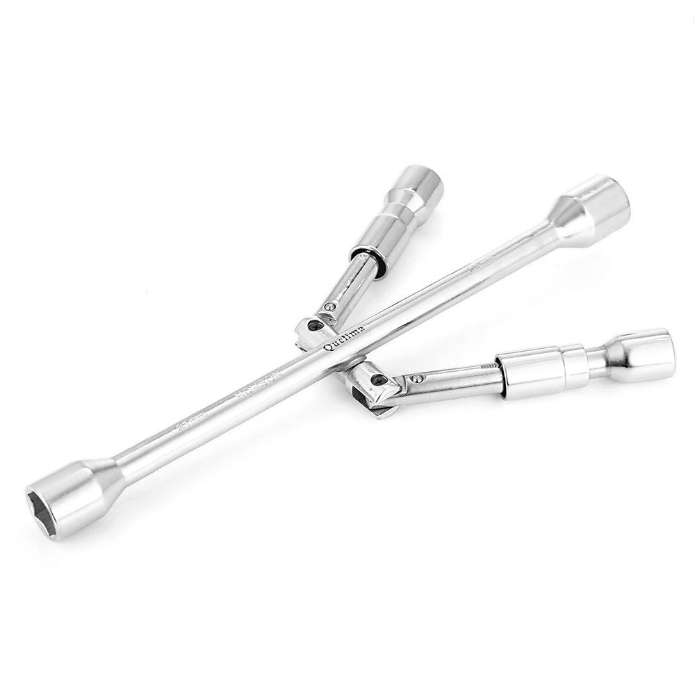 4 Way Wheel Cross Wrench Folding Car Tyre Repair Tools 17 19 21 23mm