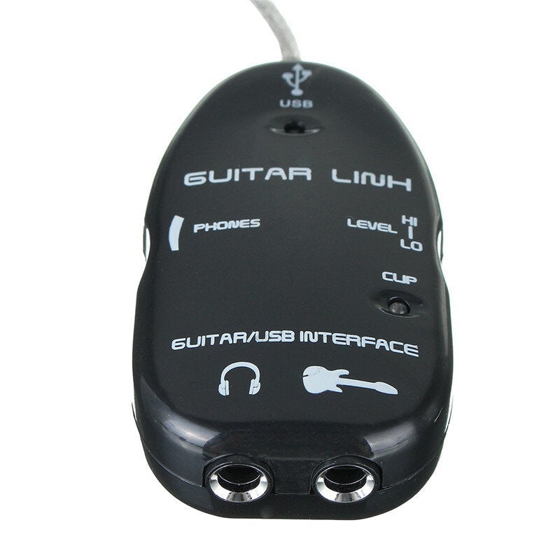 Guitar to USB Interface Link Audio Wire 6.5mm Male Stereo Headphone Adapter