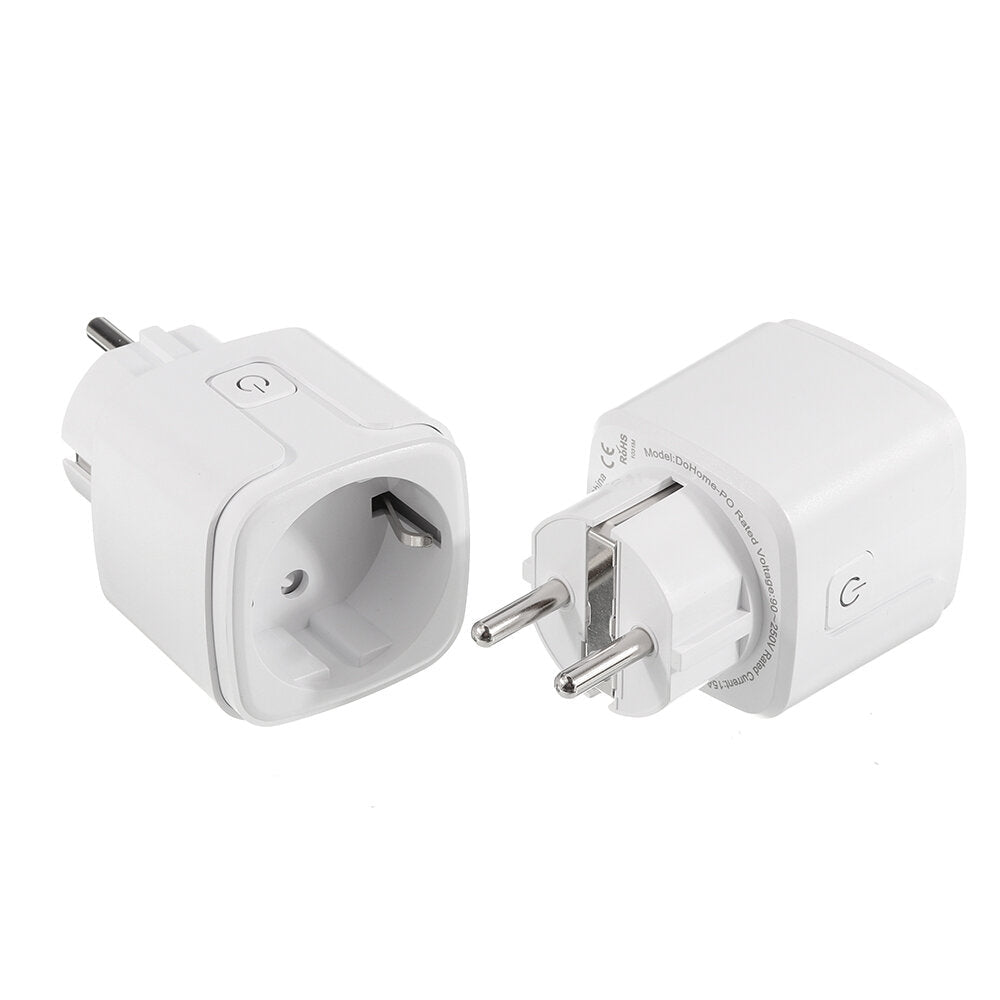 WiFi Smart Plug Home Power Switch Socket Outle 2.4GHzNet Works with Alexa/Google Assistant Timer No Hub Required 2pcs 15A EU