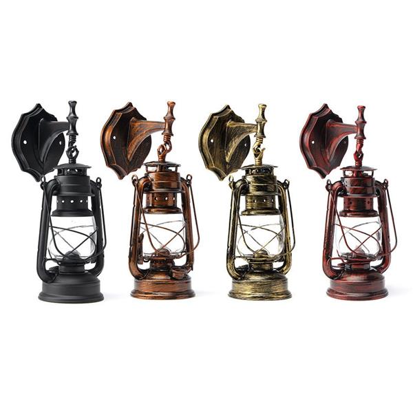 Antique Vintage Exterior Lantern Wall Lamp Bar Cafe Sconce Lighting Fixture