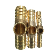 6/10/14mm Solid Brass Y Connector 3 Ways Hose Joiner Barbed Splitter