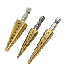 3/16-1/2 1/4-3/4 1/8-1/2 Inch Step Drill Bit Type 1/4 Shank