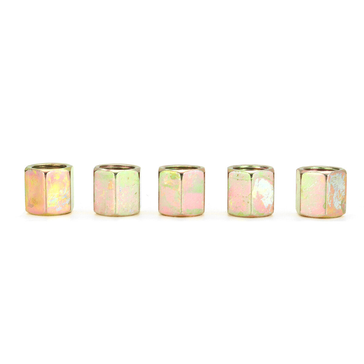 5Pcs 3/16" Copper Brake Line Pipe Fittings Female End Union Metric Nuts M10 x 1mm