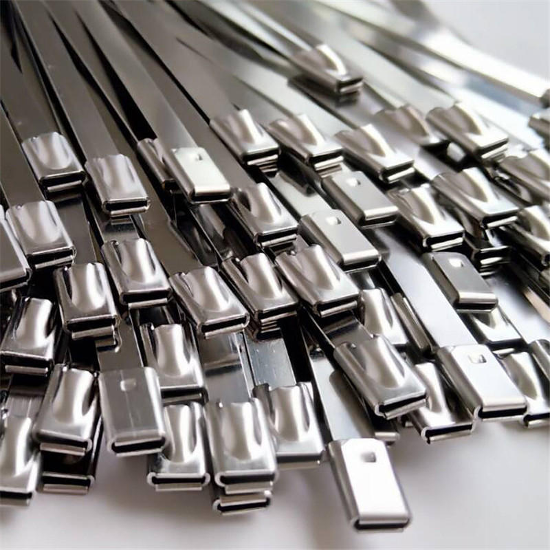 100Pcs 100-400mm Stainless Steel Zip Tie Cable Organizer Ties
