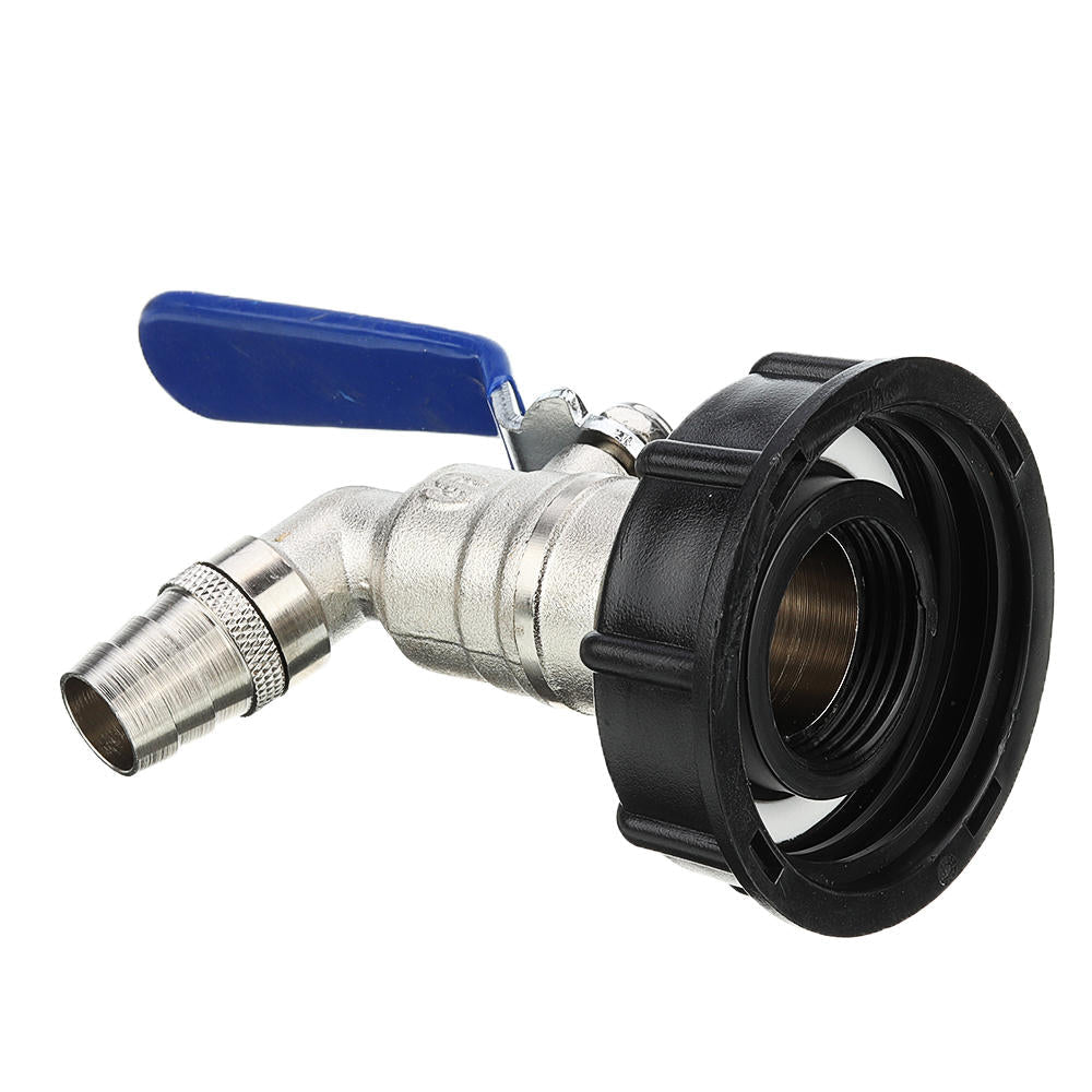 2'' Brass Tank Drain Adapter to 1'' Garden Tap Hose Barb Coupler Coarse Thread Outlet Connector Valve Fitting Parts for Home
