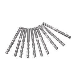 10pcs 3.175*22mm 4 Flutes Milling Cutter Carbide End Mill CNC Cutting Tool