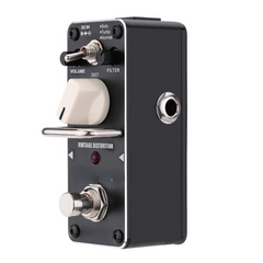 Black Teeth Vintage Distortion Electric Guitar Effect Pedal Mini Single with True Bypass