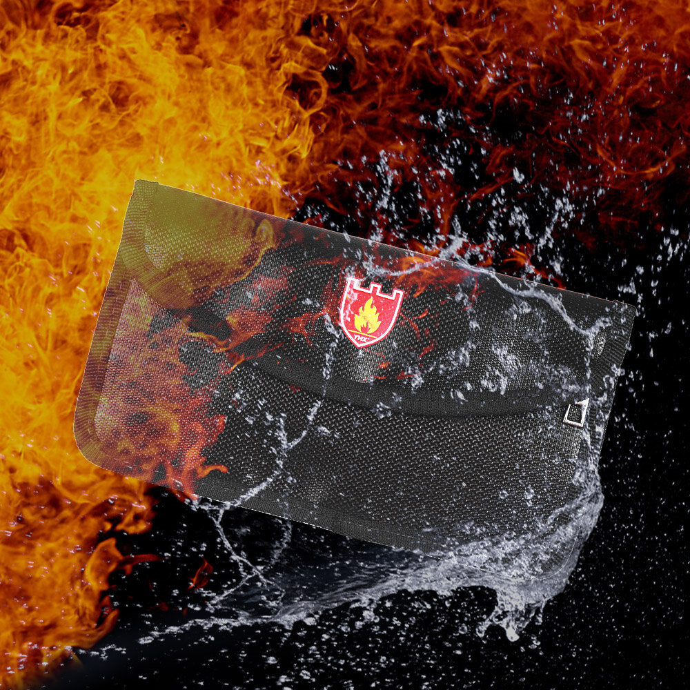 Fireproof Shielding Bag Signal Screening Bag Fire Water Resistant Storage Holder Phone Cash Valuables Storage Bag