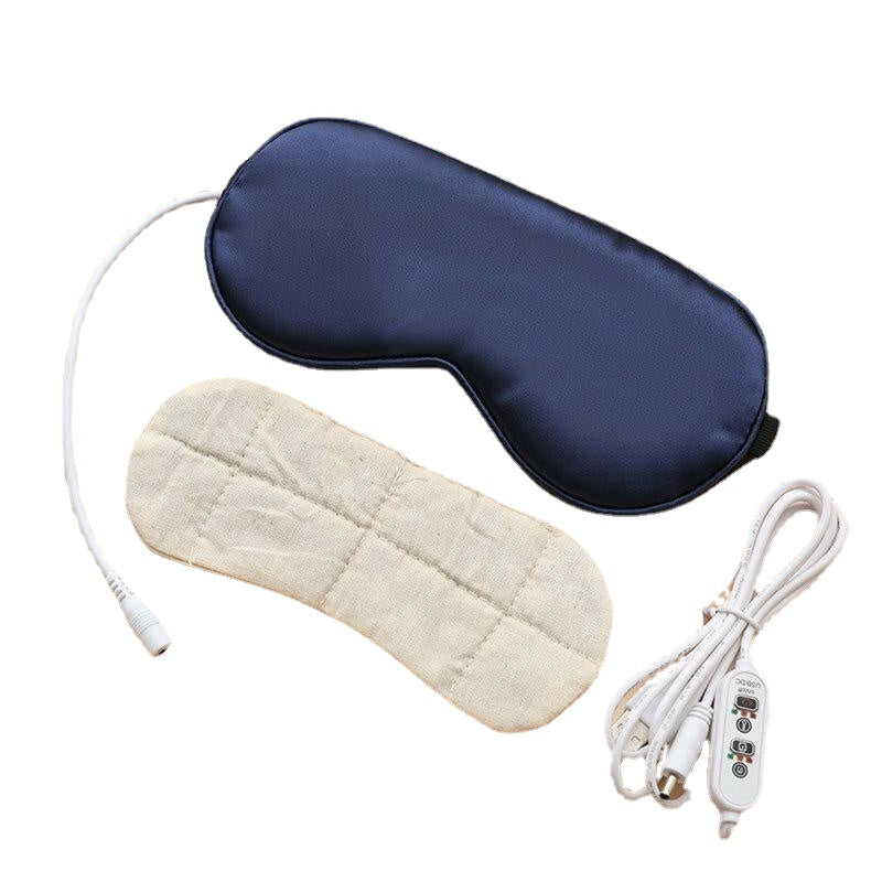Electrical USB Sleep Mask Temperature Control Heat Steam Eye Patch Night Sleeping