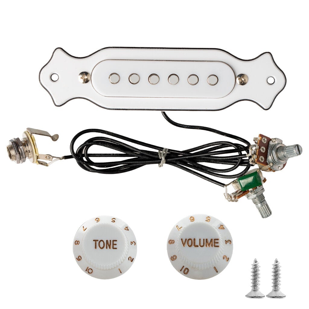 Sound Hole Magnetic Pickup for Folk Acoustic Electric Guitar With Knobs Pots
