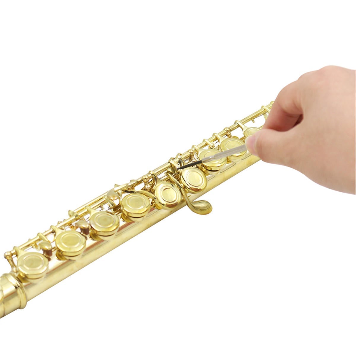 16 Holes C Key Flute Copper with Cloth Screwdriver Gloves Bag