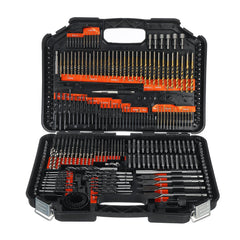 246pcs HSS Drill Bit Set Screwdriver Bits Storage Case DIY Wood Metal Drilling