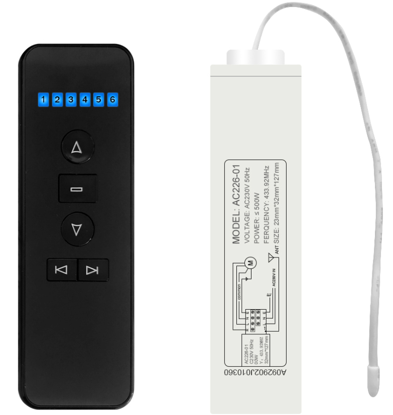 Remote Control Switch And AC226 Receiver Set Compatible Broadlink Remote Control Set For Smart Home DIY Motorized Blinds Curtain 433Mhz