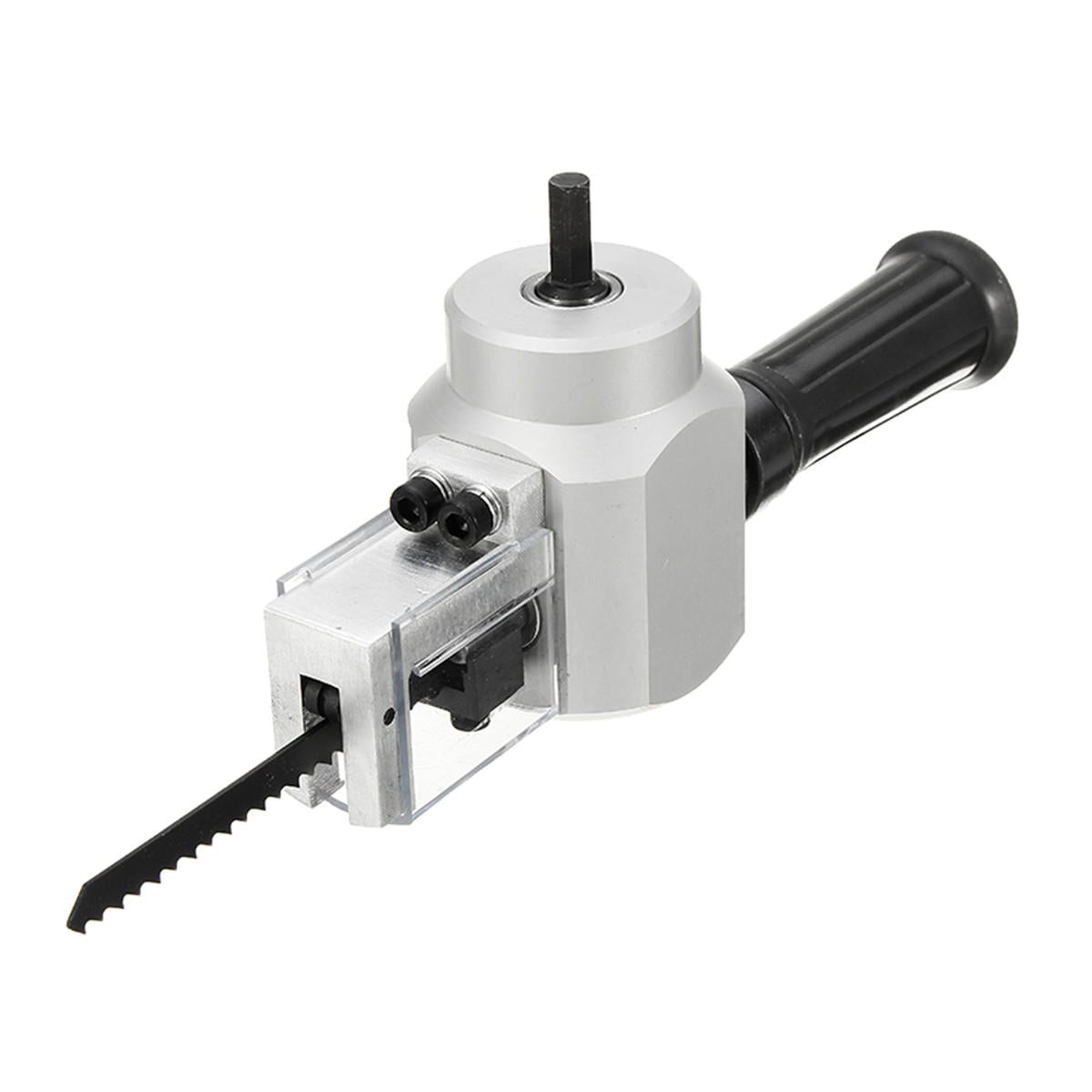 Double Head YT-180A Wood Sheet Metal Nibbler Cutter Power Drill Attachment Holder Tool