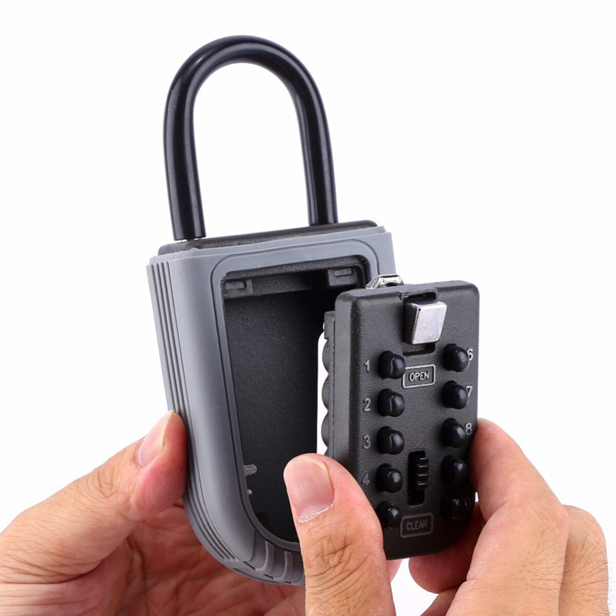Wall Mounted Waterproof Key Lock Box With 10-Digit Push Button Combination