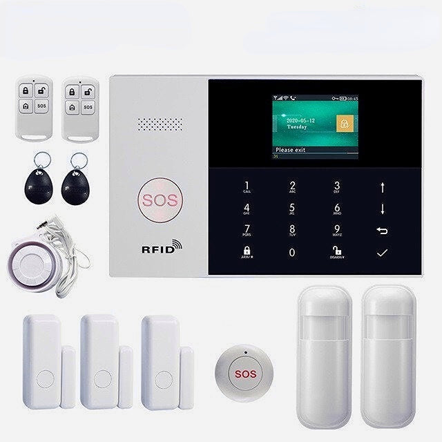 WIFI Alarm System Card APP Remote Control Wireless Home Security Smart Home Alarm Kits