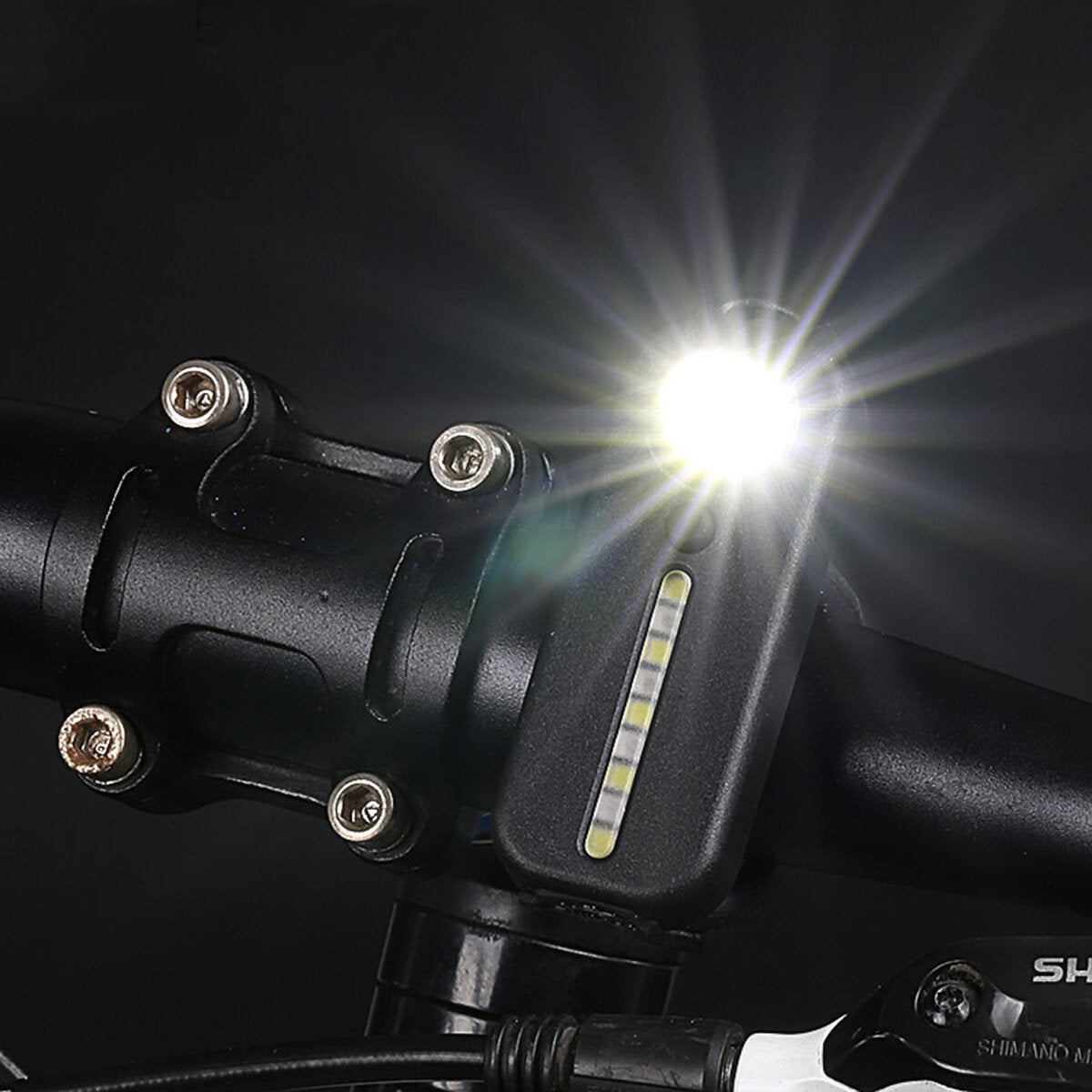 Multifunction Red&Blue Warning Light USB Charging Bicycle Tail Light LED Waterproof Police Shoulder Clip Light Helmet Lamp