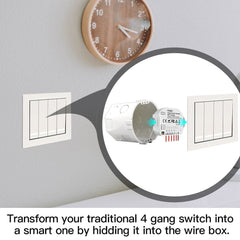 WiFi Smart Light Switch 1/2 Way Wireless Module App Remote Timer Switch On-off Device Works with Alexa Google Home