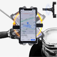 4-Claws Automatic Locking Phone Bike Holder 360 Adjustable Cycling Universal GPS Rack For MTB Bicycle Motorcycles