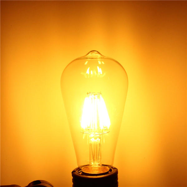 E27 6W COB Filament Energy Saving Incandescent Bulb Retro Edison Light Bulb AC 220V