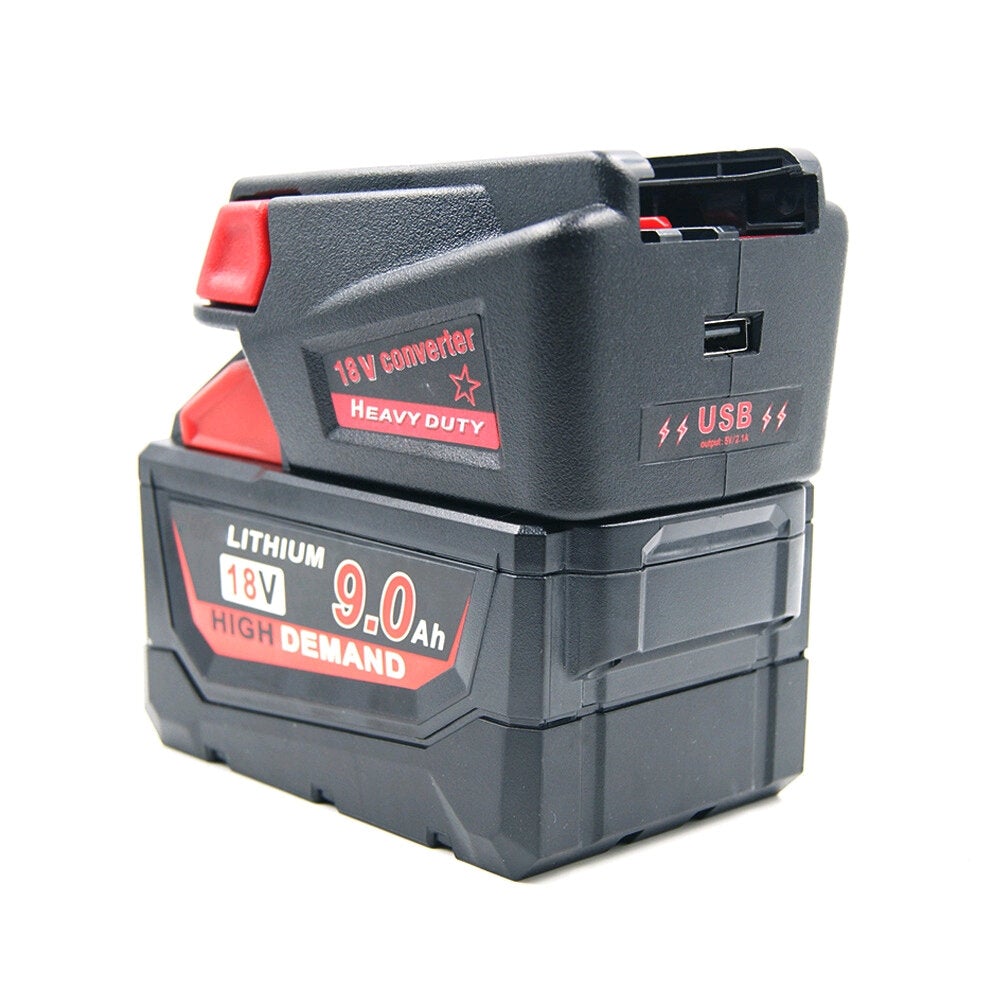 M18 Lithium Battery to V18 Battery 18V Lithium Battery Adapter Converter Replacement Parts for Miwakie