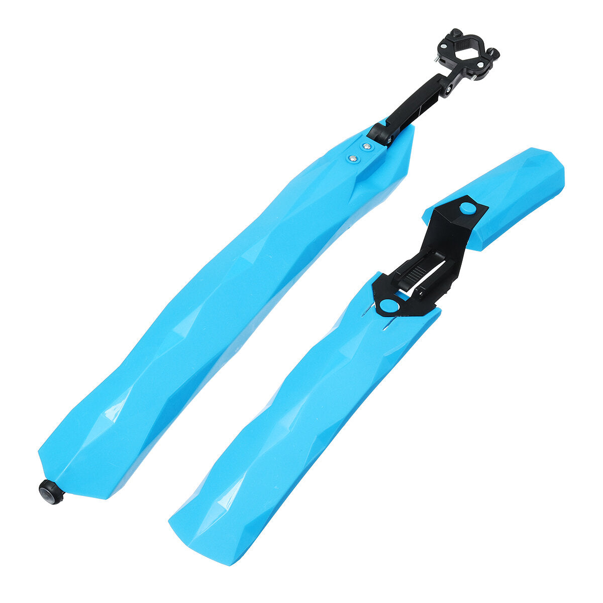 2PCS Cycling Mountain Bike Bicycle Front + Rear Fender Removable With LED Taillight Mudguard Road