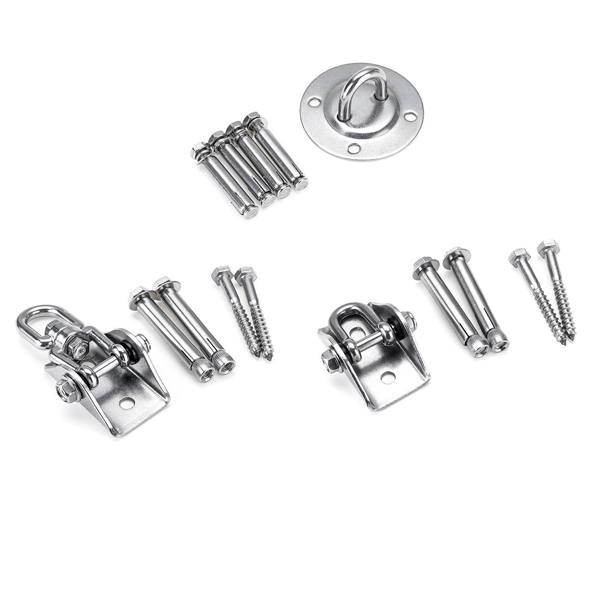 3-Types 180/360 Heavy Duty Swivel Hangers Stainless Steel Swing Hooks For Yoga Hammock