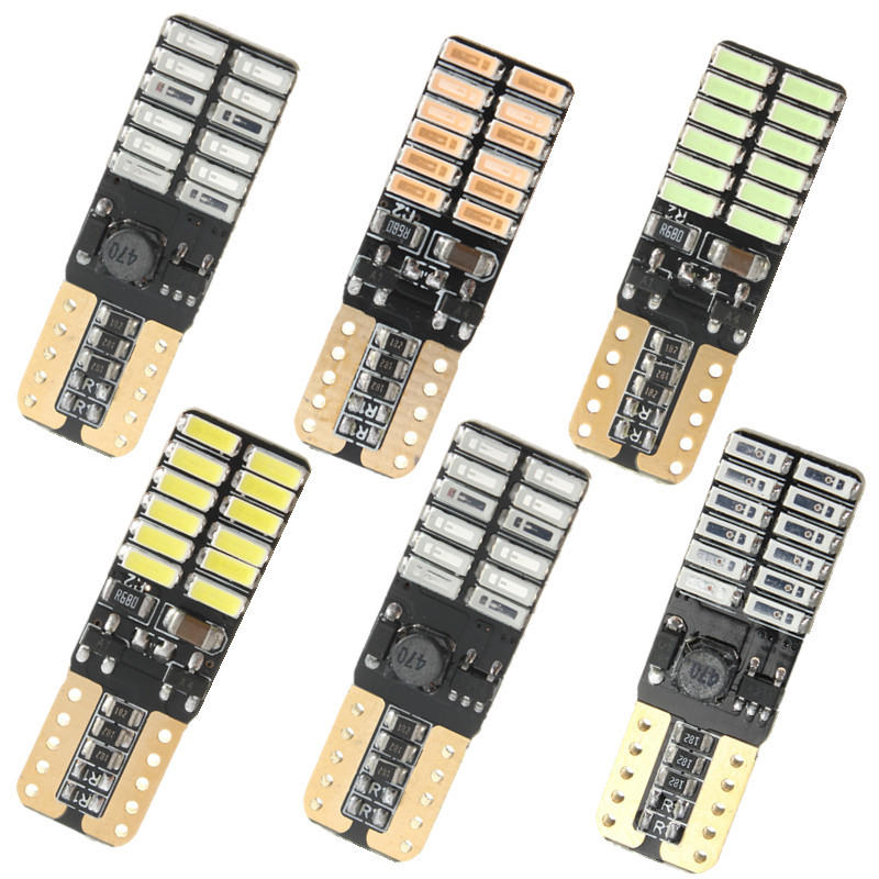 3W 4014SMD 24 LED Canbus Error Free License Side Interior Light Bulb