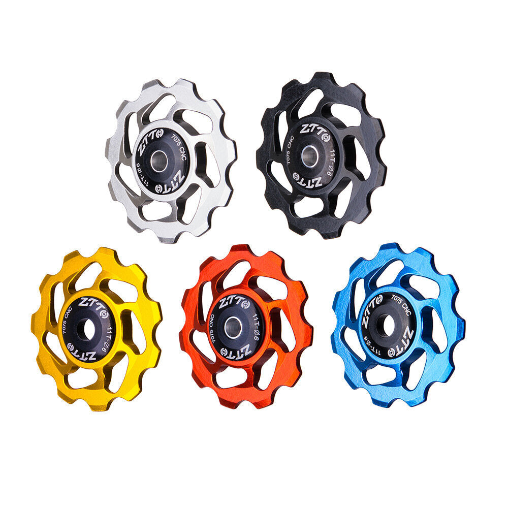 4/5/6mm Ceramic Bearing Aluminum Alloy MTB Bicycle Rear Derailleur Wheel Bicycle Rear Derailleur Ceramic Bearing