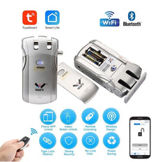 Door Lock Wireless wifi Smart Lock Remote Control Locks Electronic Keyless Door Locks Phone Control Fingerprint Lock