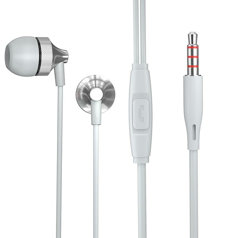 Jack Earbuds Stereo Earbuds Wired Control 3.5mm In-ear Headset Headphone with Mic for iPhone Laptop Computer