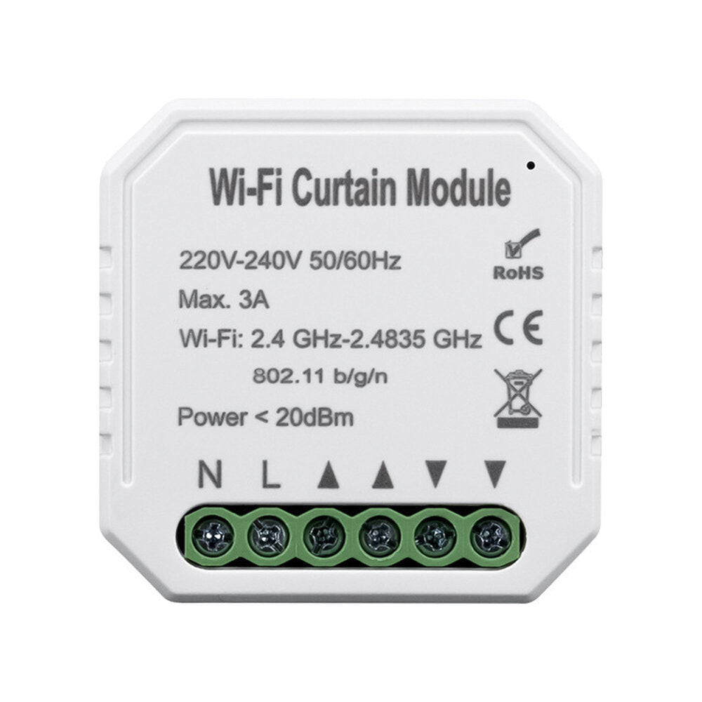 WiFi Smart Curtain Switch Module Roller Blinds Shutter Motor Tuya APP Remote Control Work with Alexa Google Home
