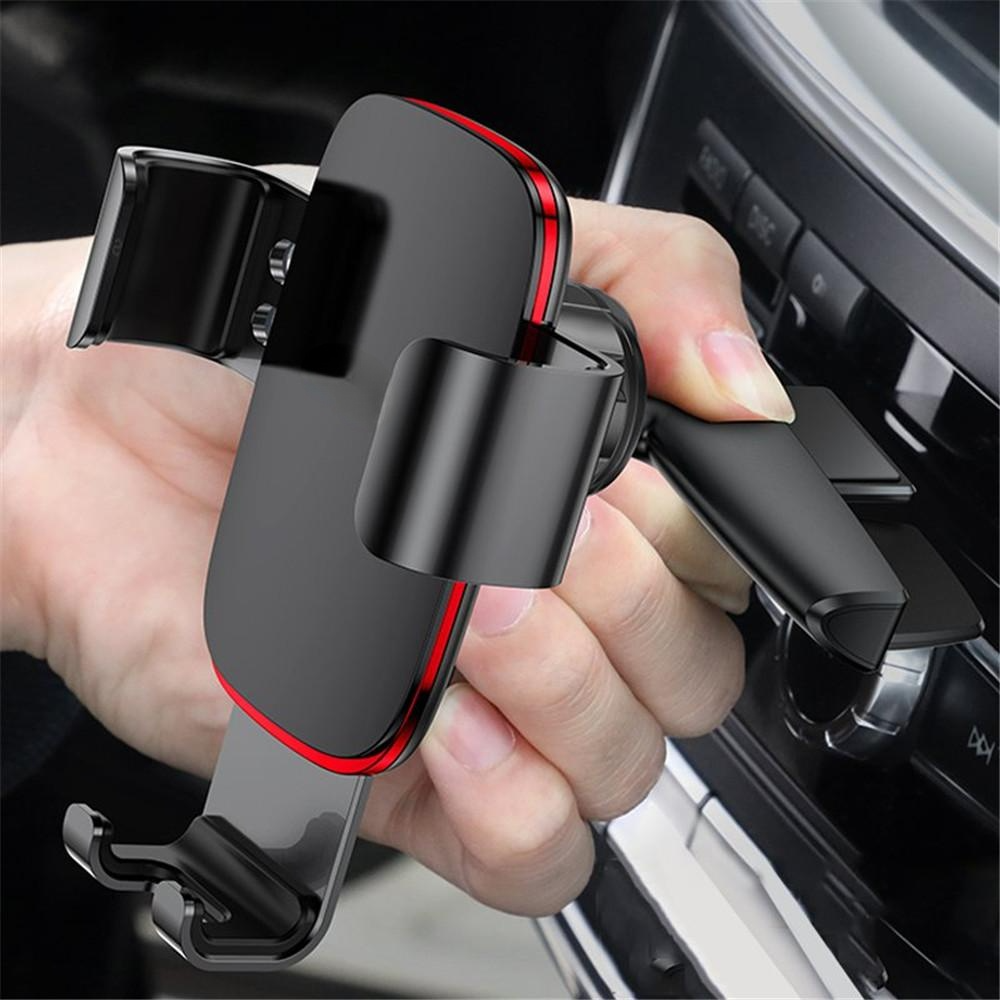Metal Gravity Linkage Auto Lock CD Slot Car Mount Holder Stand