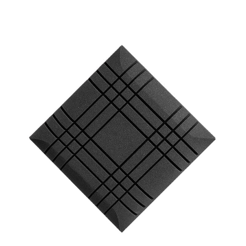 6Pcs 3D Big Cube Black 5cm Thick Soundproof Foam Studio Foams Acoustic Wall Panel Tile