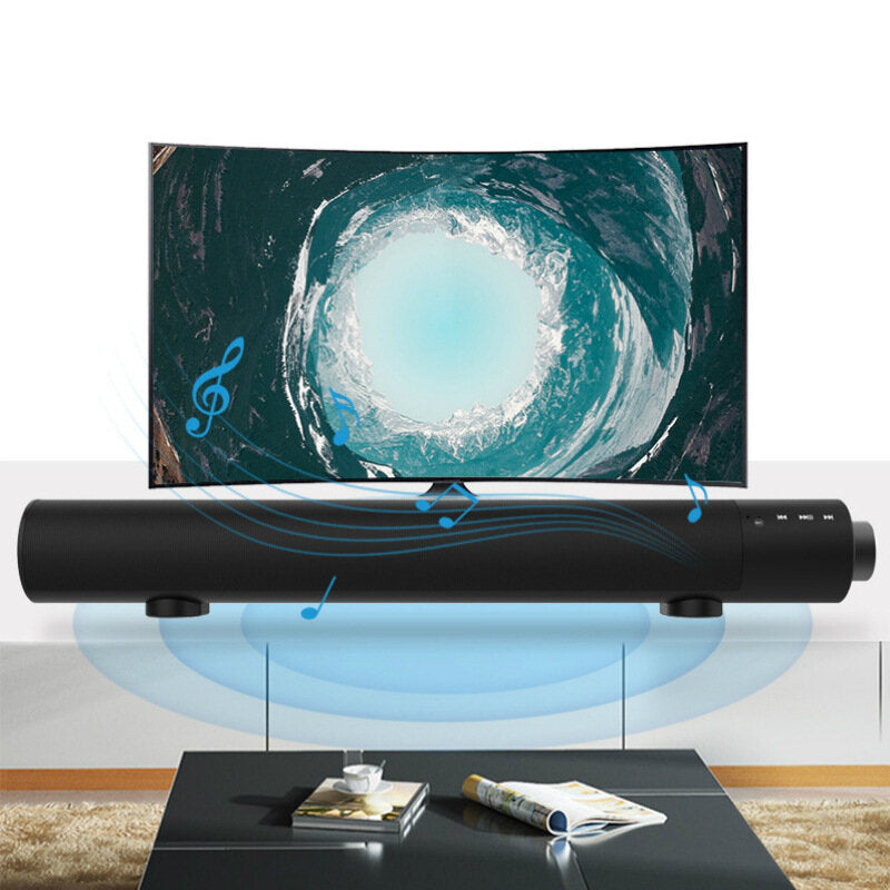 Desktop Wireless Cylindrical Subwoofer Bluetooth 5.0 Speaker 5200mAh Battery Life Soundbar 2 Speakers 2 Diaphragms