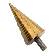 Hex Shank HSS Titanium Coated Step Metal Dremel Drill Wood Tool Bit 4-40mm