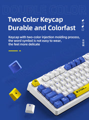 Gaming Mechanical Keyboard 108 Keys PBT Keycaps Ergonomic Gaming Wired Computer Keyboard for Mac /Win