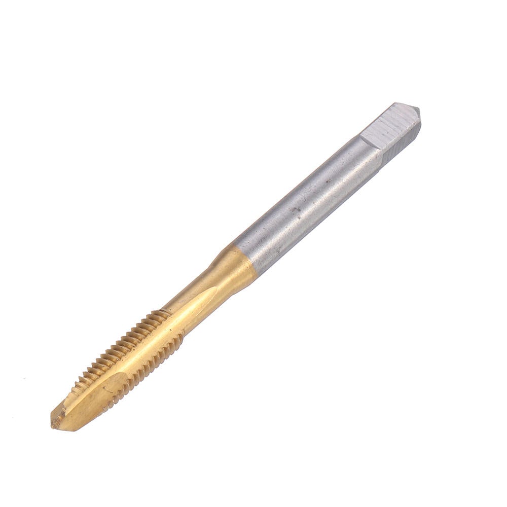 Machine Screw Plug Tap Drill Steel Titanium Coated Straight Flute Hand Tap