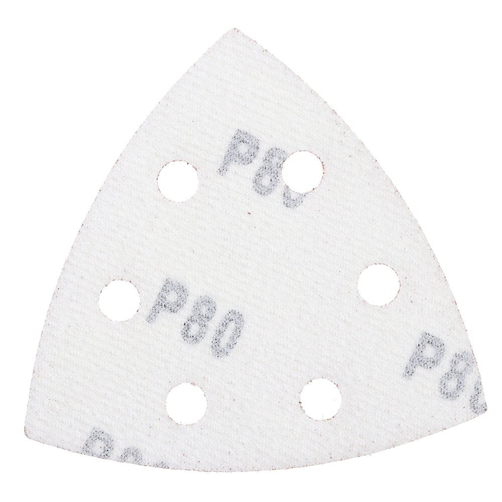 24Pcs Sand Grains Are Uniform Full and Wear-resistant Swing Triangle Six-hole Red Sandpaper for Sanding and Polishing
