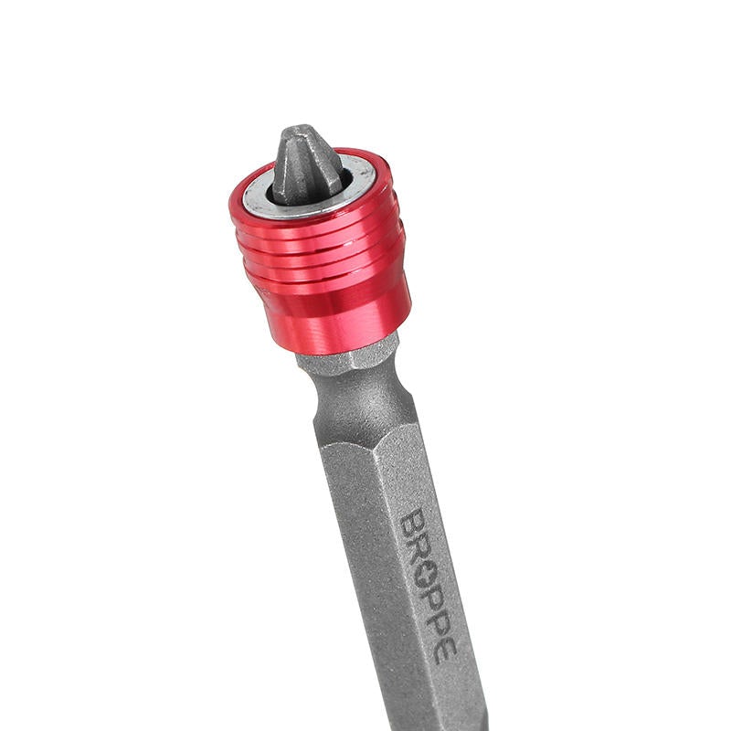 5pcs 110mm PH2 Magnetic Screwdriver Bits Aluminum Ring 1/4 Inch Hex Shank Screwdriver