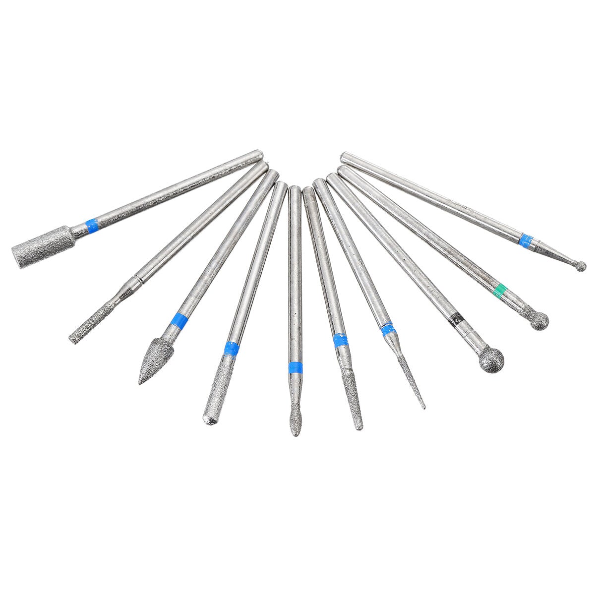 10pcs Grinding Head Polishing Drill Bits Diamond Bit for Electric Machine