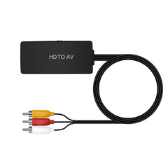HD to AV Converter HD RAC Adapter Connectors 1080P High Definition Compatibility for TV GV-CH5004